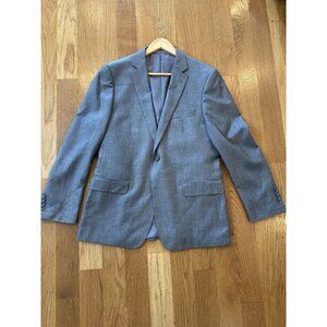 Bertolini Grey Wool & Silk Blends Suit